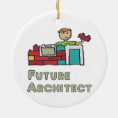 Toekomstige architect keramisch ornament (Achterkant)