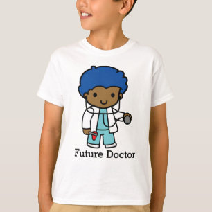 Toekomstige arts met stethoscoop t-shirt