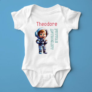Toekomstige Astronaut aangepaste naam Romper