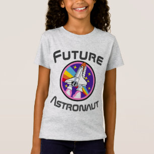 Toekomstige astronaut, meidenkrachtwetenschapper t-shirt