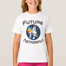 Toekomstige Astronaut, Meisje Power STEM, blauw 2 T-shirt