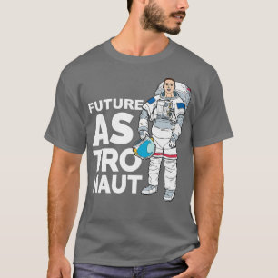 Toekomstige Astronaut Moon Landing Space Astronomy T-shirt