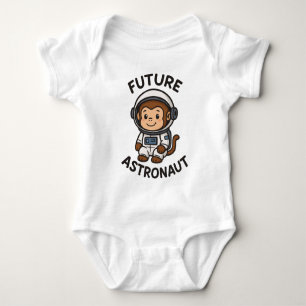Toekomstige astronaut - Schattigee ruimteaap Romper