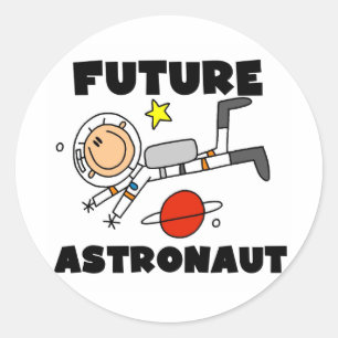 Toekomstige astronaut-T-shirts en cadeautjes Ronde Sticker