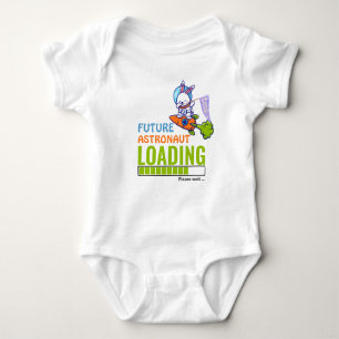 Toekomstige astronautenbelasting Rabbit Birthday Romper