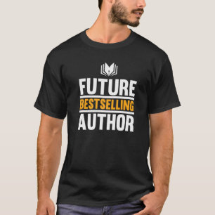 Toekomstige auteur schrijver enthousiast boek t-shirt