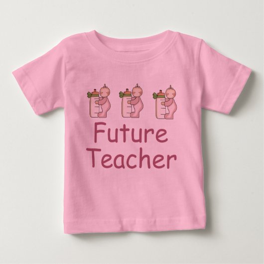 Toekomstige Baby T-shirt voor docent (Voorkant)