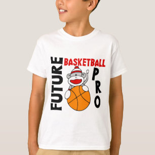 Toekomstige Basketball Pro Sock Monkey T-shirt