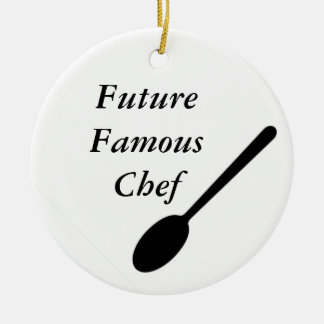 Toekomstige beroemde Chef Keramisch Ornament