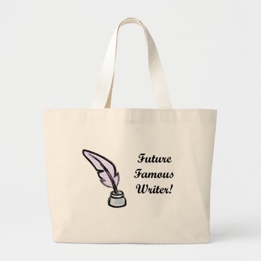 Toekomstige beroemde schrijftas grote tote bag (Voorkant)
