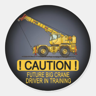 Toekomstige Big Crane Driver Kinder Sticker