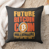 Toekomstige Bitcoin Coin Millionaire, Est Elke Dag Kussen (Deken)