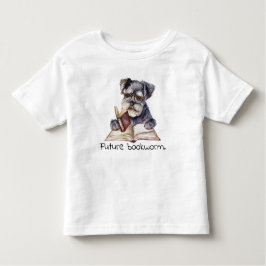 Toekomstige Boekenworm Hond Lezen Baby Kinder Shirts