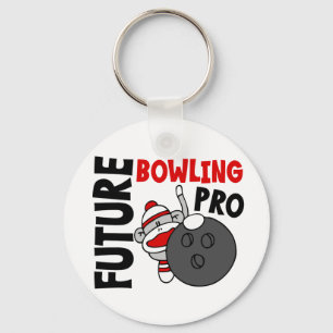 Toekomstige Bowling Pro Sock Monkey Sleutelhanger