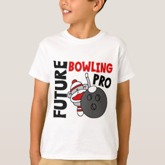 Toekomstige Bowling Pro Sock Monkey T-shirt