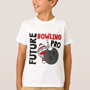 Toekomstige Bowling Pro Sock Monkey T-shirt
