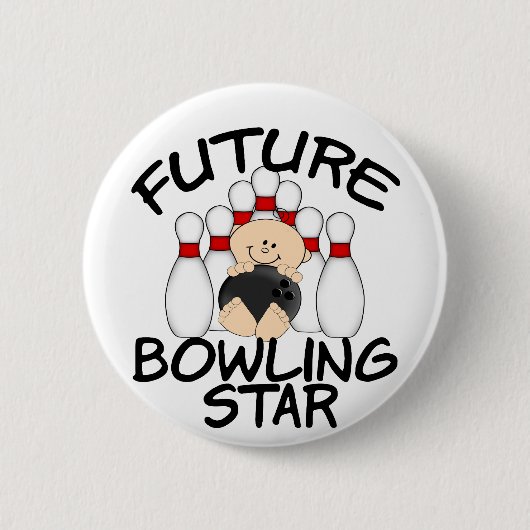 Toekomstige Bowling Star Ronde Button 5,7 Cm (Voorkant)