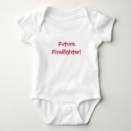 Toekomstige brandweerman!-Baby Romper (Voorkant)