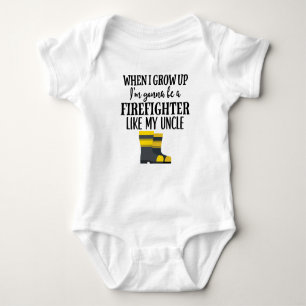 Toekomstige brandweerman zoals mijn oom Childs Gif Romper