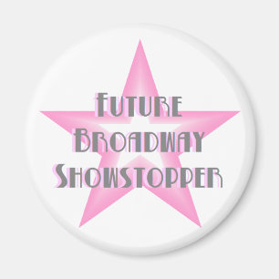Toekomstige Broadway Showstopper (roze) Magnet Magneet