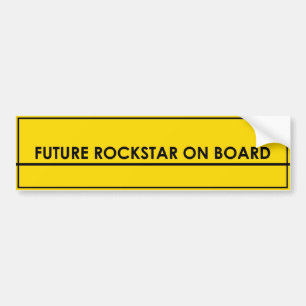 Toekomstige bumpersticker met Rockstar