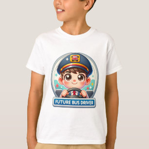 Toekomstige buschauffeur Kinder T-shirt - Schattig