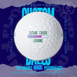 Toekomstige Caddie Zwangerschap Aankondigen Nieuwe Golfballen