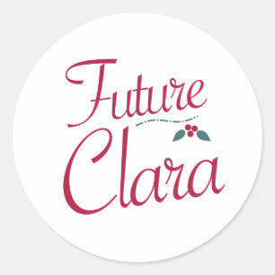 Toekomstige Clara Notenkraker Ronde Sticker