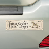Toekomstige Cowboy Bumpersticker (Op auto)
