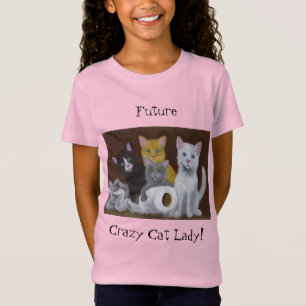 Toekomstige Crazy Cat Lady T-Shirt