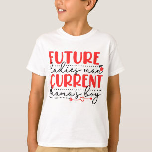 Toekomstige Dames Man Huidig Kind Valentijn mama T-shirt
