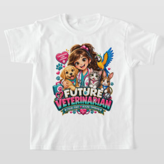 Toekomstige Dierenarts Kinderen Dierenliefhebber T T-shirt