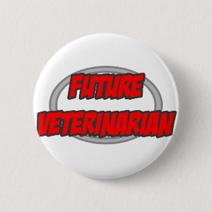 Toekomstige dierenarts ronde button 5,7 cm