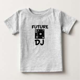 Toekomstige DJ grappig baby shirt