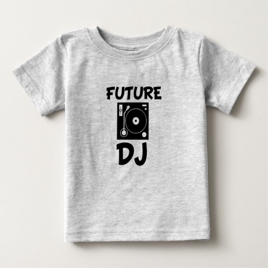 Toekomstige DJ grappig baby shirt (Voorkant)