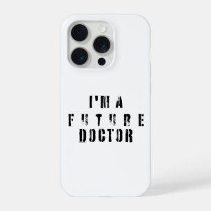 Toekomstige Dokter Grunge Typografie Ontwerp iPhone 15 Pro Hoesje