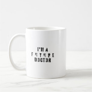 Toekomstige Dokter Grunge Typografie Ontwerp Koffiemok