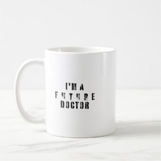 Toekomstige Dokter Grunge Typografie Ontwerp Koffiemok
