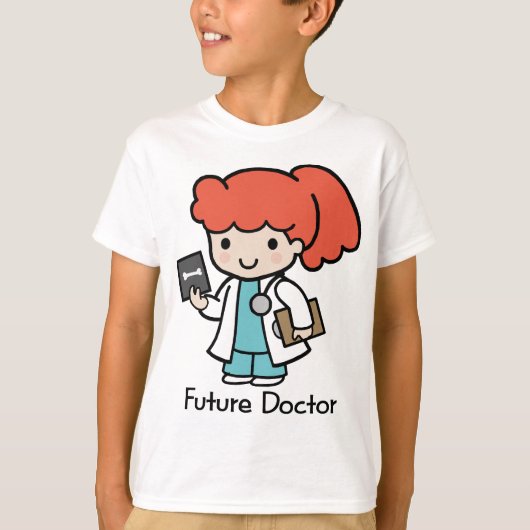 Toekomstige dokter - meisje t-shirt (Voorkant)
