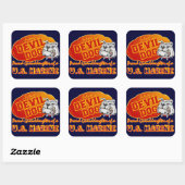 Toekomstige duivel vierkante sticker (Vel)