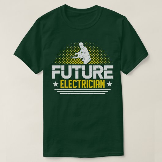 Toekomstige elektricien t-shirt (Design voorkant)