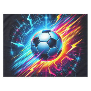 Toekomstige Elektrische Voetbal Lightning Tafelkleed