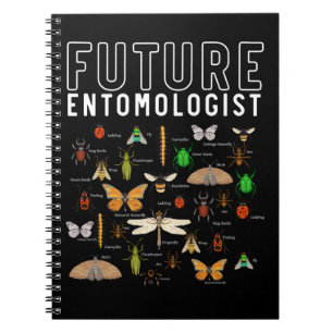 Toekomstige entomologe jongens meisjes doorlichten notitieboek