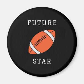 Toekomstige Football Star Custom Black Magnet Magneet