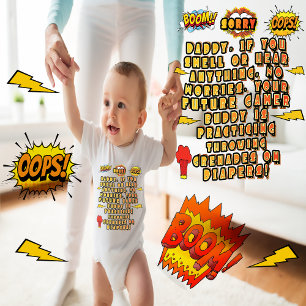 TOEKOMSTIGE GAMING BUDDY BABY BODY, GAMER DADY CAD ROMPER