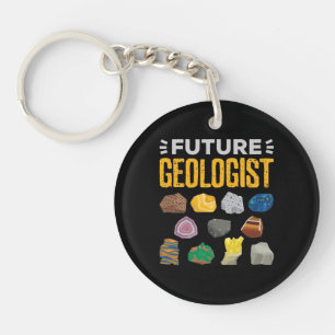 Toekomstige geoloog-student sleutelhanger