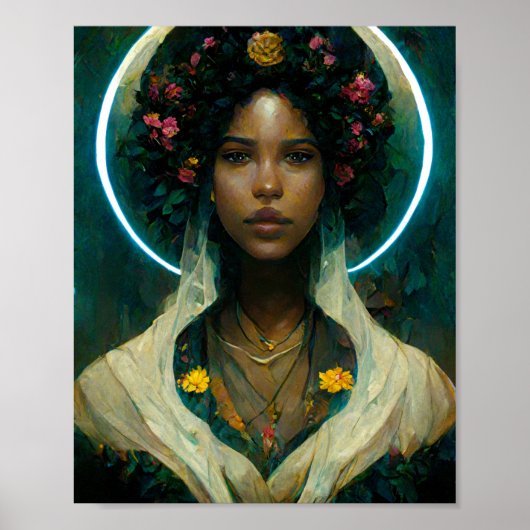 Toekomstige godin 2 Fantasy Sci-Fi Art Poster (Voorkant)