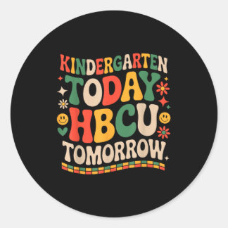 Toekomstige hbcu afgestudeerde, kleuterschool vand ronde sticker