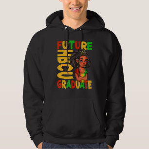 Toekomstige hbcu Afstudeerder Geschiedenis Zwarte Hoodie