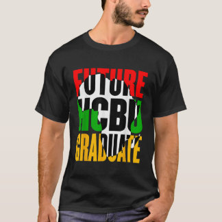 Toekomstige HBCU-Afstudeerder Geschiedenis Zwarte T-shirt